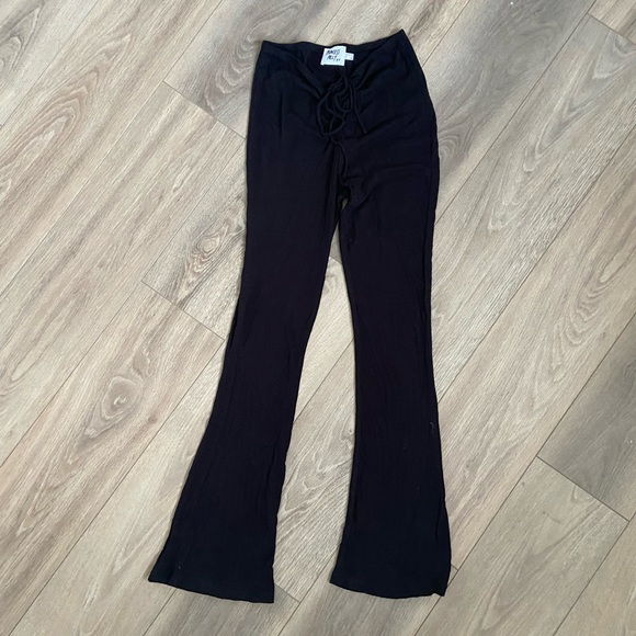 Princess Polly flared leggings, size 6, black - Picture 1 of 2